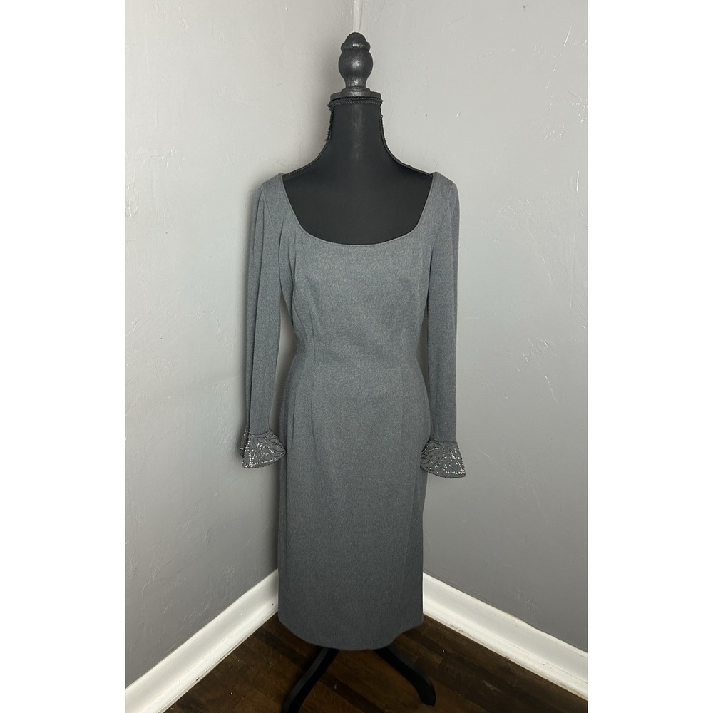 Women's Vintage Sidney North Knee Length Dress No Size See Photos Beaded Detail